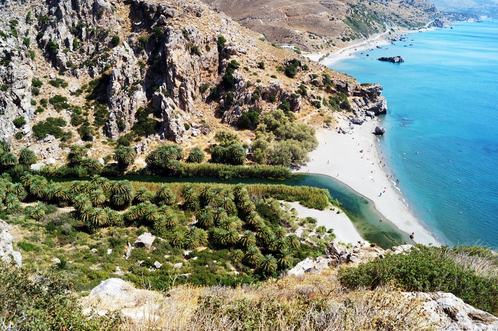 Plaża Palmowa Preveli - wczasy Kreta